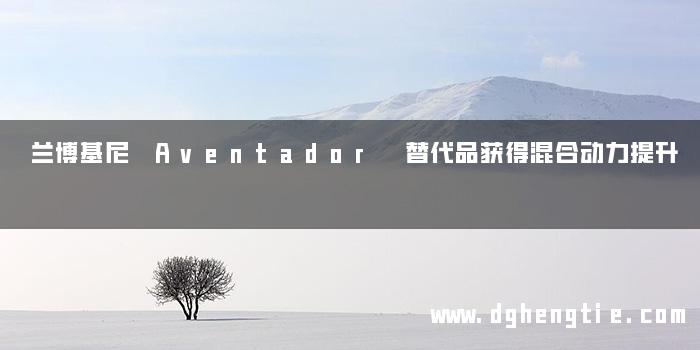 兰博基尼 Aventador 替代品获得混合动力提升